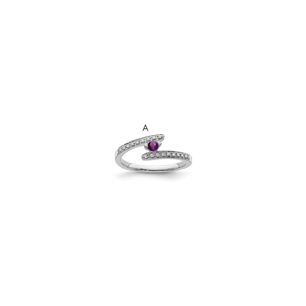 14K Mother's Ring with Diamonds and Either Genuine or Synthetic Stones (1 to 6 stones)