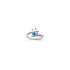 14K Mother's Ring with Diamonds and Either Genuine or Synthetic Stones (1 to 6 stones)