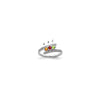 14K Mother's Ring with Diamonds and Either Genuine or Synthetic Stones (1 to 6 stones)