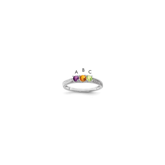 Family Jewelry Diamond Semi-Set Ring