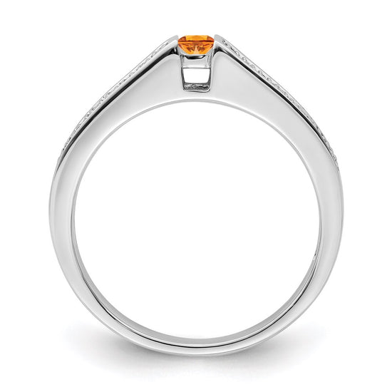Birthstone and Diamond Mother's Ring Semi-Mount