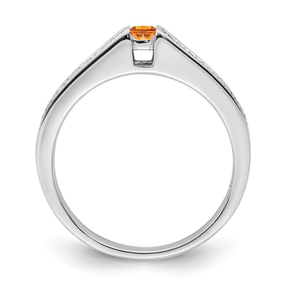 Birthstone and Diamond Mother's Ring Semi-Mount