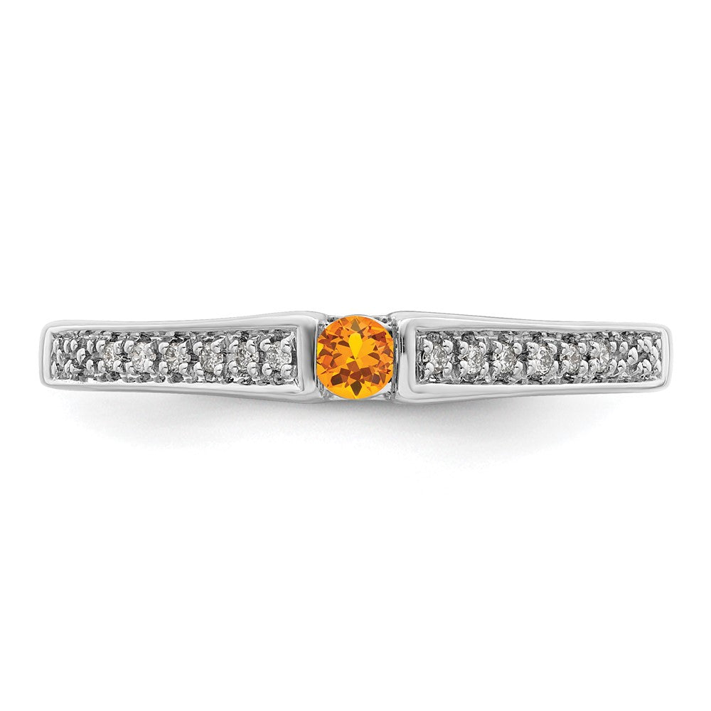 Birthstone and Diamond Mother's Ring Semi-Mount