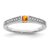 Birthstone and Diamond Mother's Ring Semi-Mount