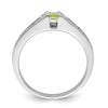 14K White Gold Family Jewelry Diamond Semi-Set Ring