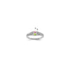 14K White Gold Family Jewelry Diamond Semi-Set Ring