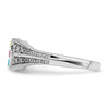 Birthstone and Diamond Mother's Ring Semi-Mount