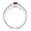 Birthstone and Diamond Mother's Ring Semi-Mount