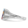 Birthstone and Diamond Mother's Ring Semi-Mount