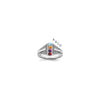 Birthstone and Diamond Mother's Ring Semi-Mount