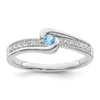 Birthstone and Diamond Mother's Ring Semi-Mount