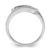 Birthstone and Diamond Mother's Ring Semi-Mount