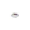 Birthstone and Diamond Mother's Ring Semi-Mount