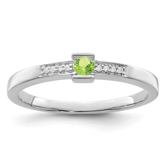Birthstone and Diamond Mother's Ring Semi-Mount