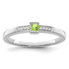 Birthstone and Diamond Mother's Ring Semi-Mount
