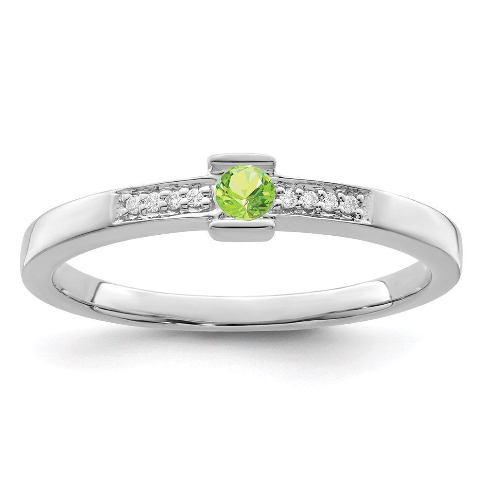 Birthstone and Diamond Mother's Ring Semi-Mount