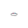 Birthstone and Diamond Mother's Ring — Genuine Stones