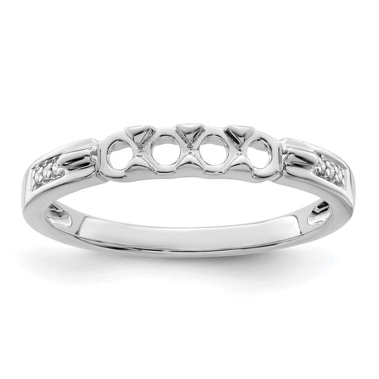 Birthstone and Diamond Mother's Ring — Synthetic Stones