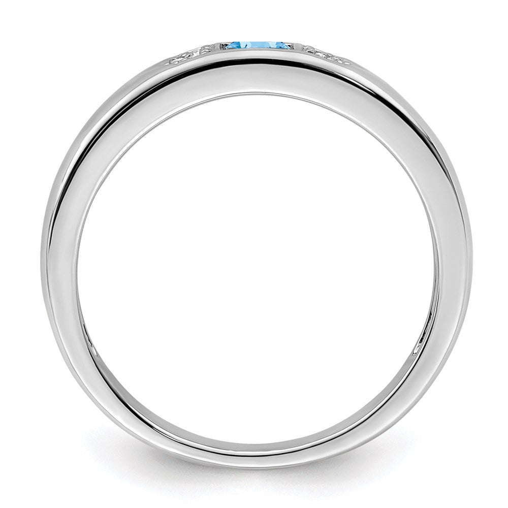Birthstone and Diamond Mother's Ring Semi-Mount