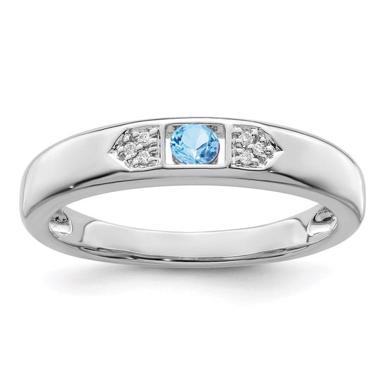 Birthstone and Diamond Mother's Ring Semi-Mount