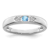 Birthstone and Diamond Mother's Ring Semi-Mount