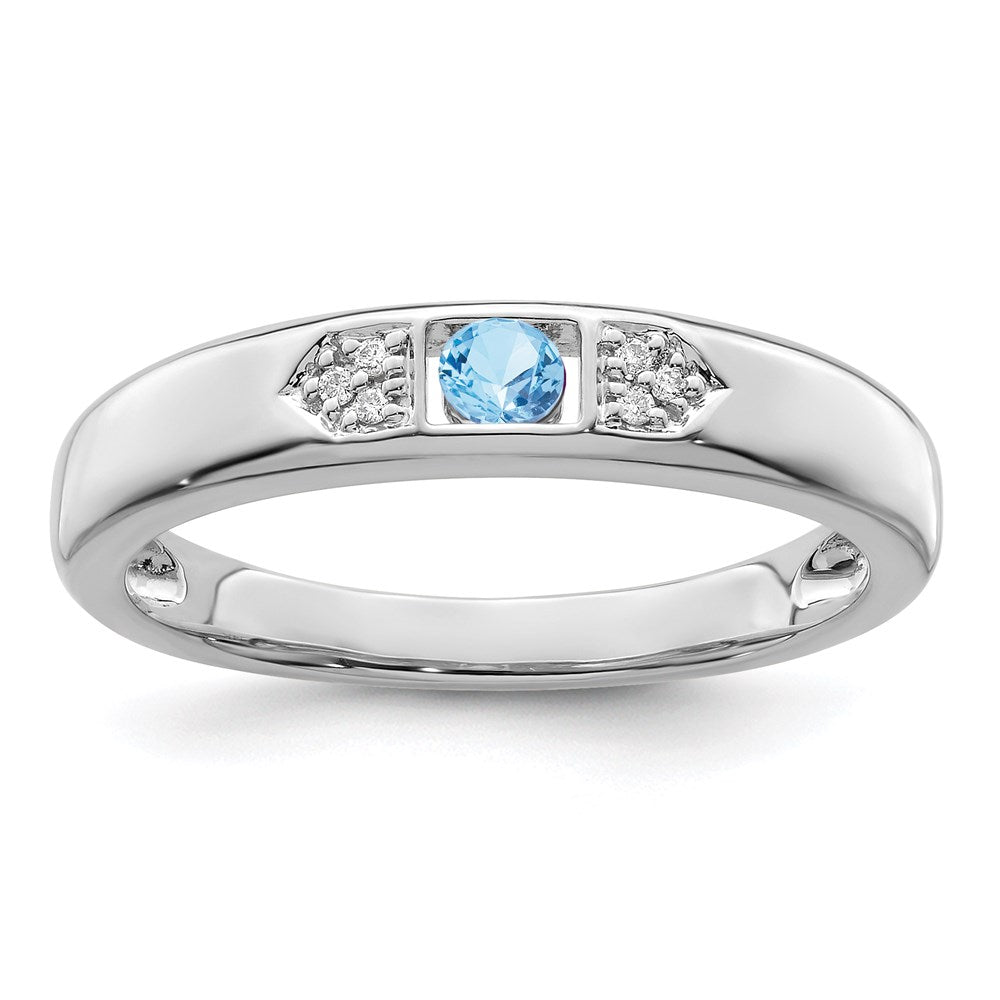 Birthstone and Diamond Mother's Ring Semi-Mount