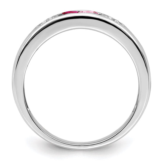 Birthstone and Diamond Mother's Ring Semi-Mount