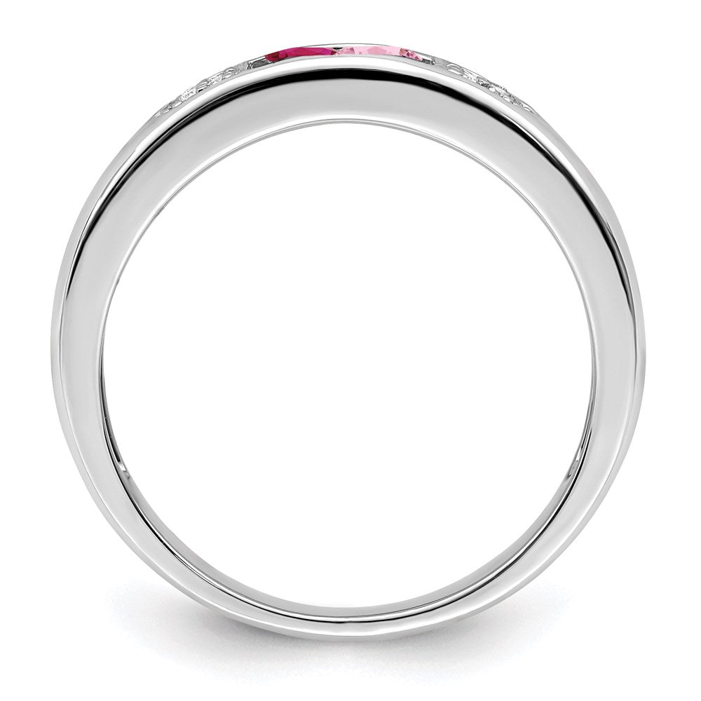 Birthstone and Diamond Mother's Ring Semi-Mount