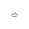 Birthstone and Diamond Mother's Ring Semi-Mount