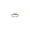 Birthstone and Diamond Mother's Ring Semi-Mount