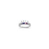 Birthstone and Diamond Mother's Ring Semi-Mount