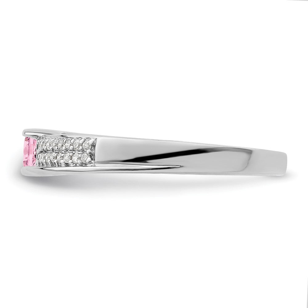 Birthstone and Diamond Mother's Ring