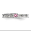 Birthstone and Diamond Mother's Ring