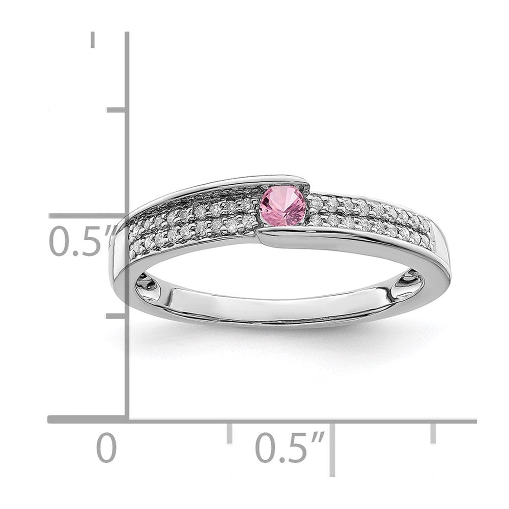 Birthstone and Diamond Mother's Ring