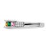 Birthstone and Diamond Mother's Ring
