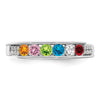 Birthstone and Diamond Mother's Ring