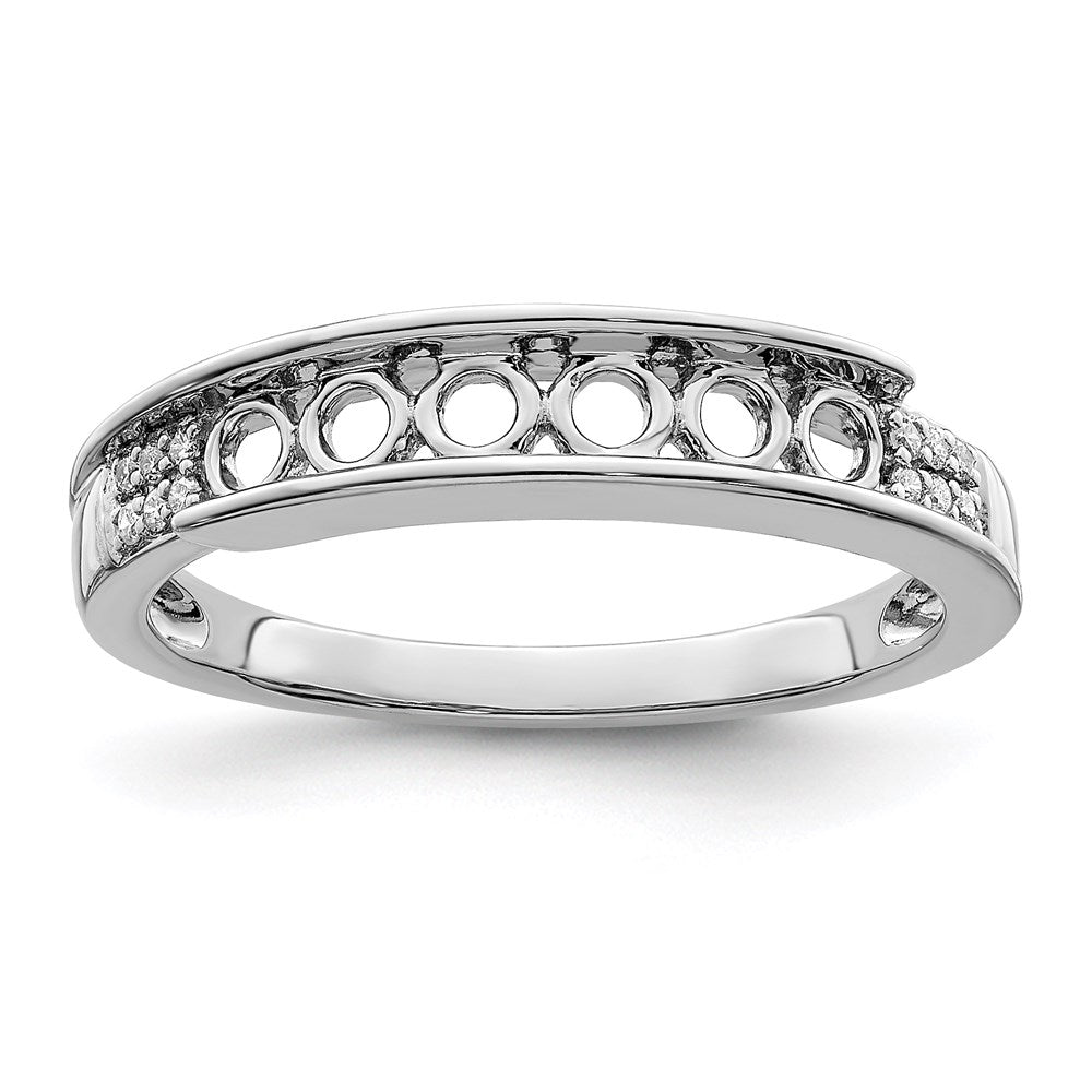 Birthstone and Diamond Mother's Ring