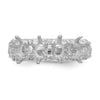 14k White Gold 4 Stone Family Ring Mounting