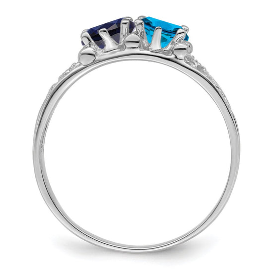 Birthstone Mother's Ring — Synthetic Stones