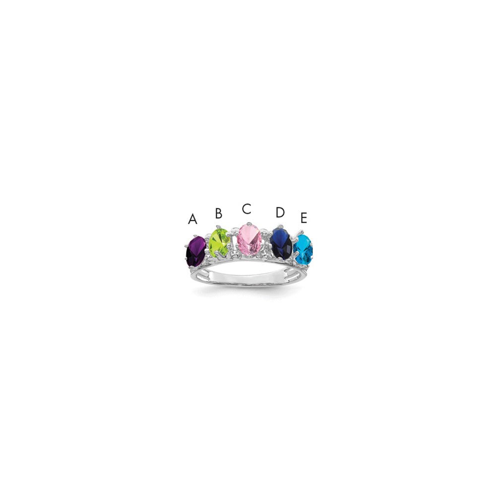 Birthstone Mother's Ring — Synthetic Stones