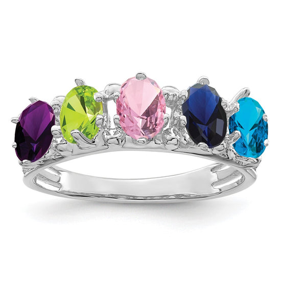 Birthstone Mother's Ring — Genuine Stones
