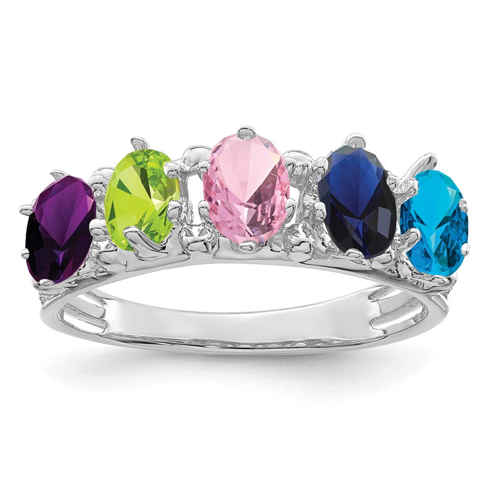 Birthstone Mother's Ring — Synthetic Stones