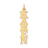 Personalized Cut-out Vertical Nameplate Charms