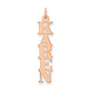Personalized Cut-out Vertical Nameplate Charms