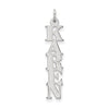Personalized Cut-out Vertical Nameplate Charms