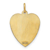 Heart Disc Name Plate Charms