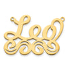 14k Yellow Gold Medium Polished Name Plate