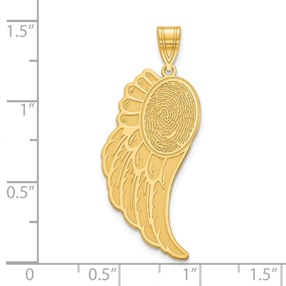 Angel Wing Fingerprint Charm
