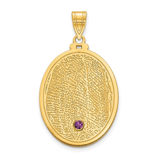 Fingerprint with Birthstone Pendants
