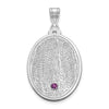 Fingerprint with Birthstone Pendants